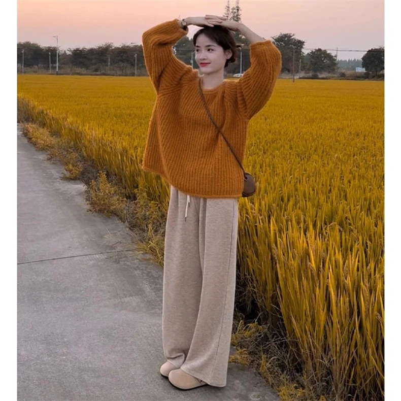 孕妇毛衣秋冬季小个子温柔甜美休闲盐系穿搭
