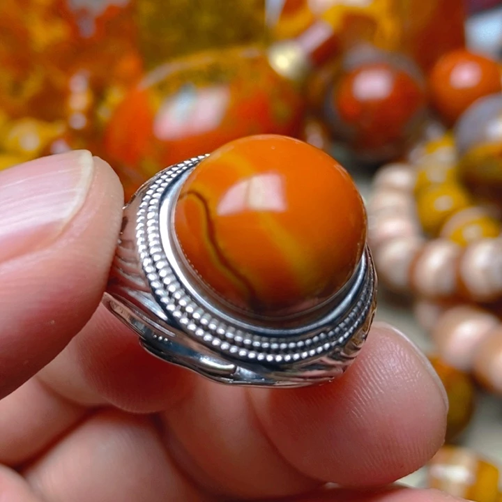 玛瑙/玉髓未镶嵌戒指