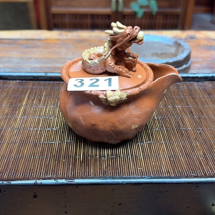 纯手工制作粗陶茶具