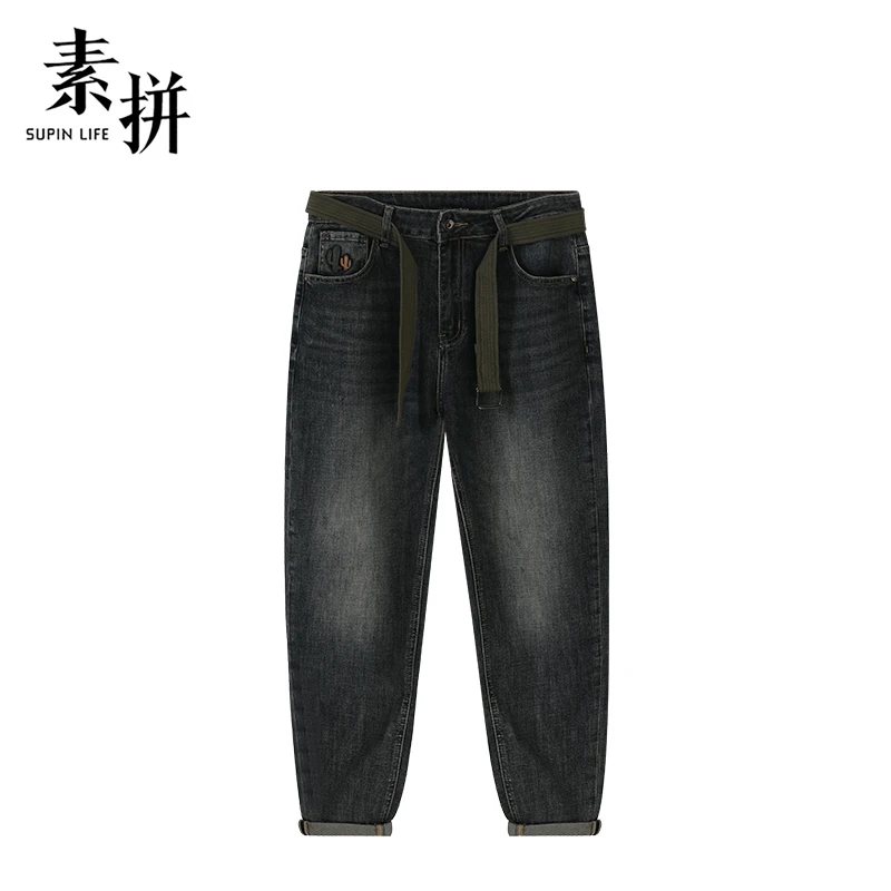 素拼牛仔裤SPBZK459329AM