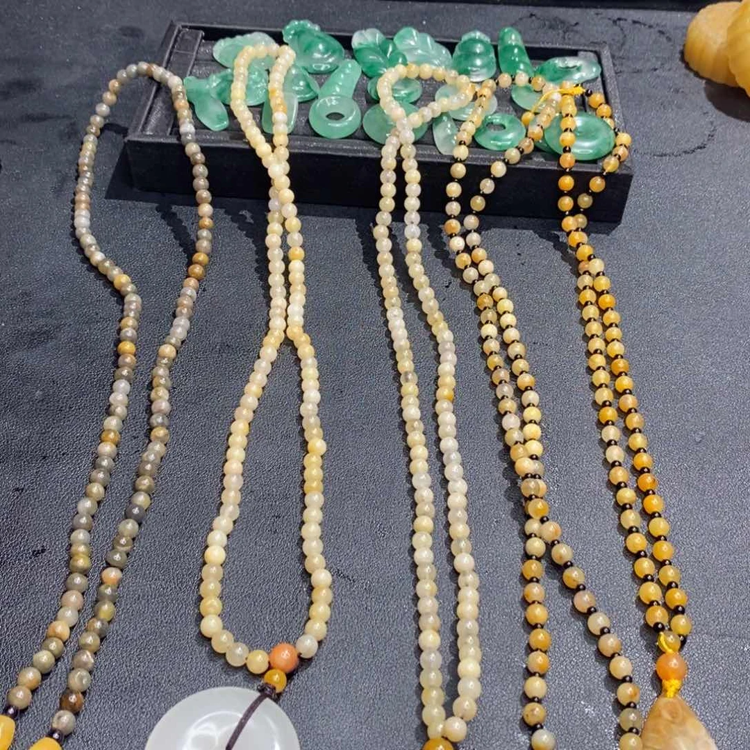 未镶嵌手串石英质玉挂件，毛衣链