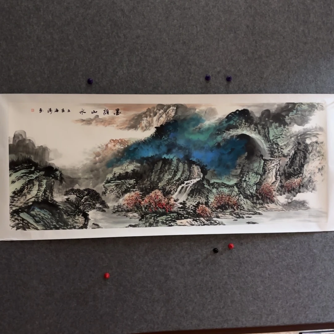 国画国画作品李海涛山水精品手绘
