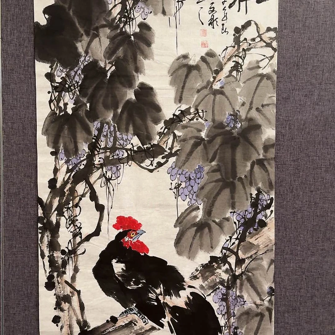 国画溥老师作品画作