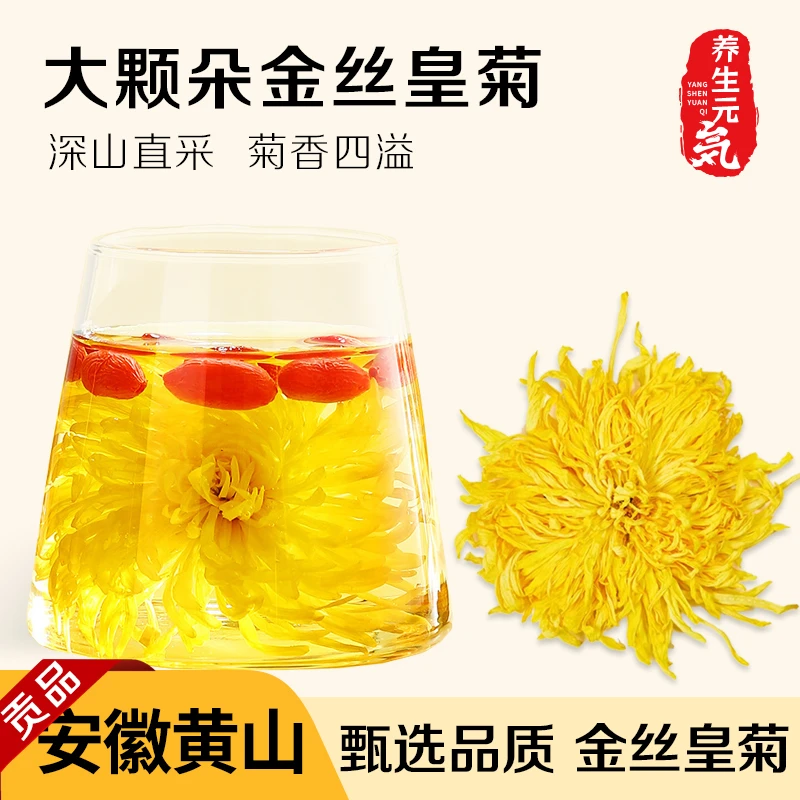 养生元气金丝皇菊一朵一杯礼盒装独立包装精选大花黄菊决明子茶叶