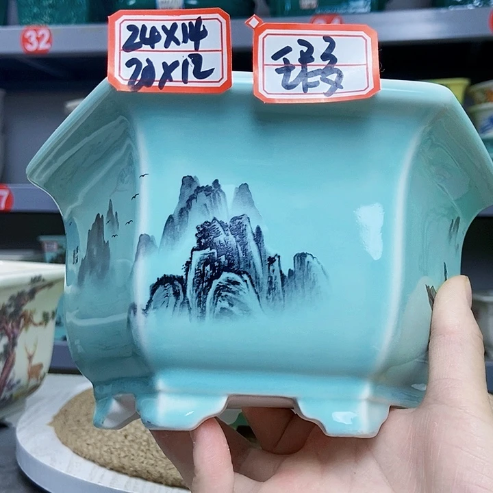 紫砂花瓶紫砂花盆
