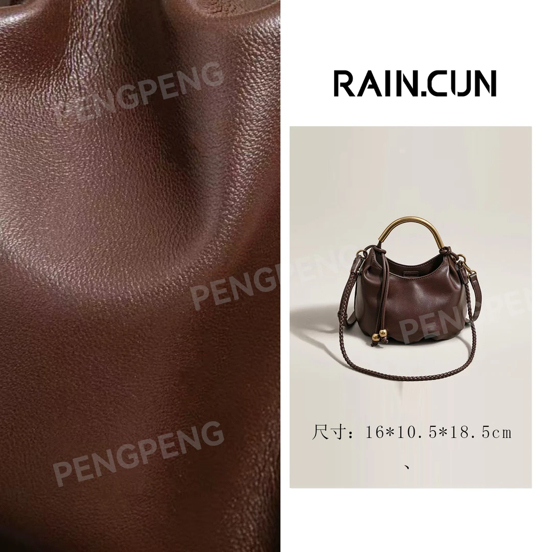 RAIN.CUN SK-83082-奶茶棕 轻奢女士时尚通勤小众百搭斜挎包