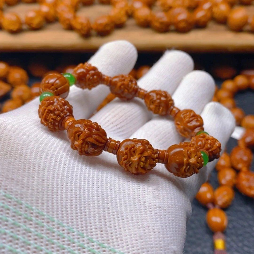 手串/手链橄榄核许忠英1.3×1.4欢喜十八罗汉（代表作）