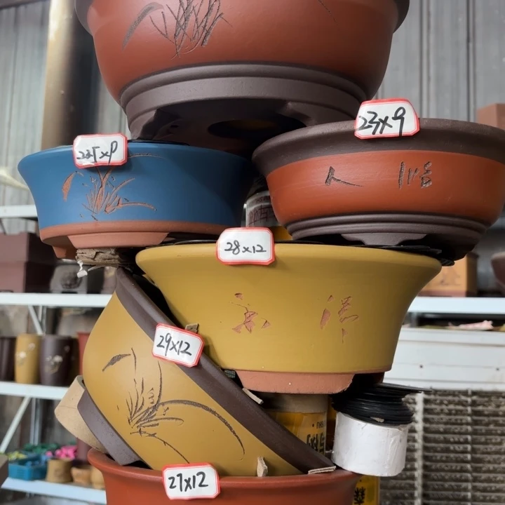 花盆紫砂100-6。