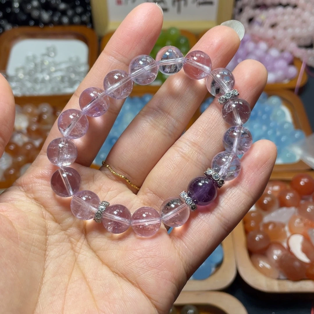 水晶未镶嵌手链紫水