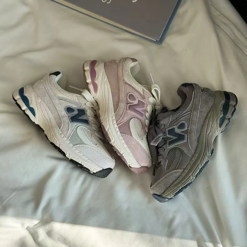 顶货！专柜高高高品翻毛牛皮拼接网布春/四季款休闲鞋/男女宝