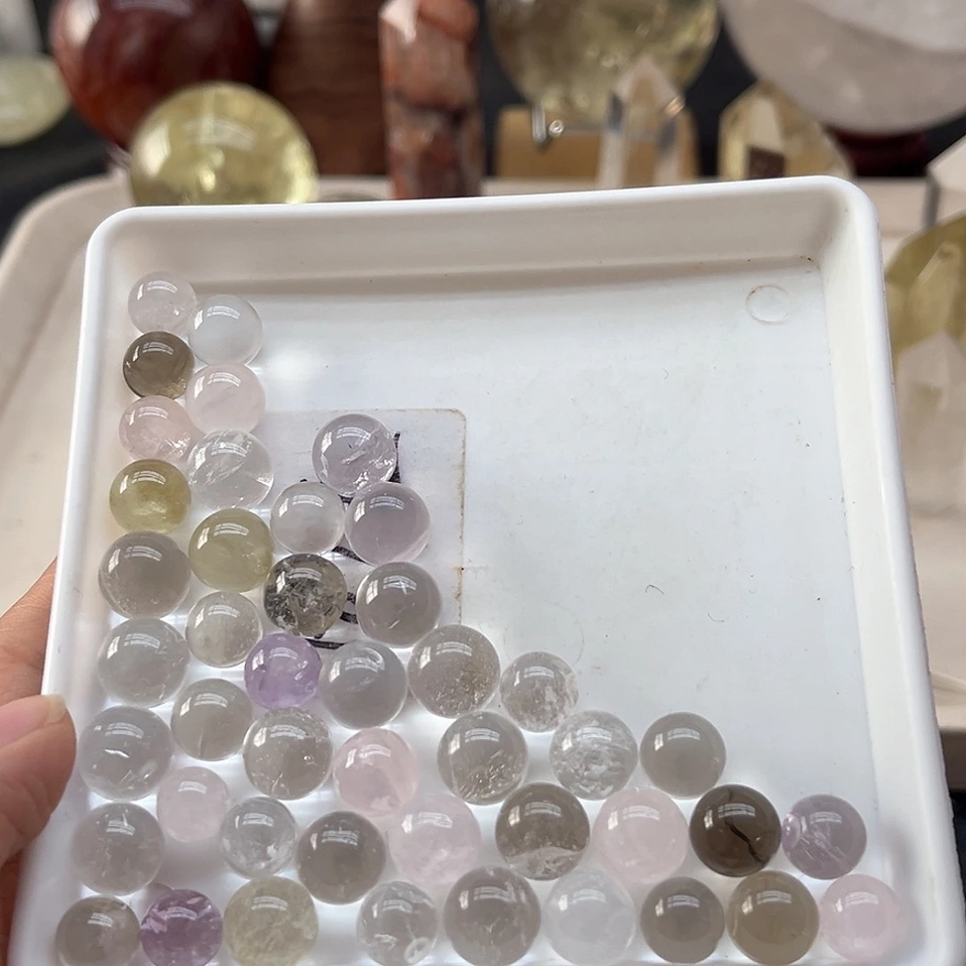 水晶珠宝半成品未镶嵌127单珠