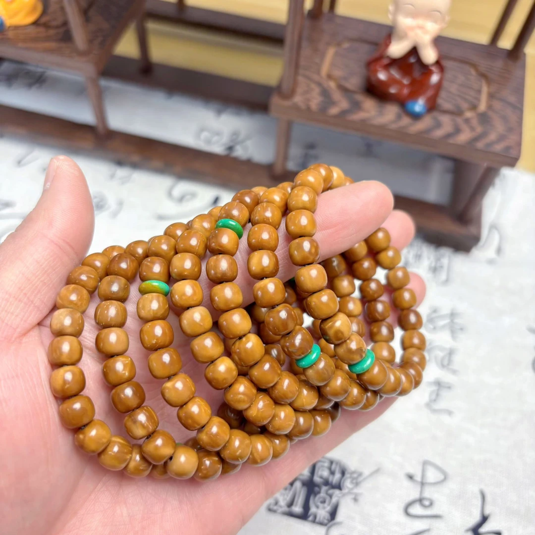 精品库克菩提手串8x7单圈带隔片