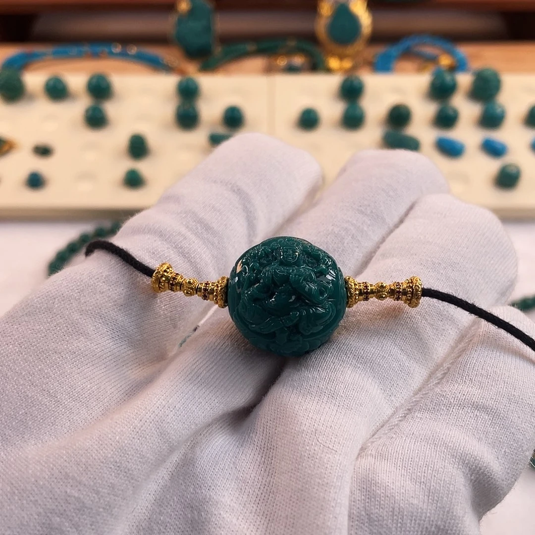 时***光绿松石未镶嵌颈饰