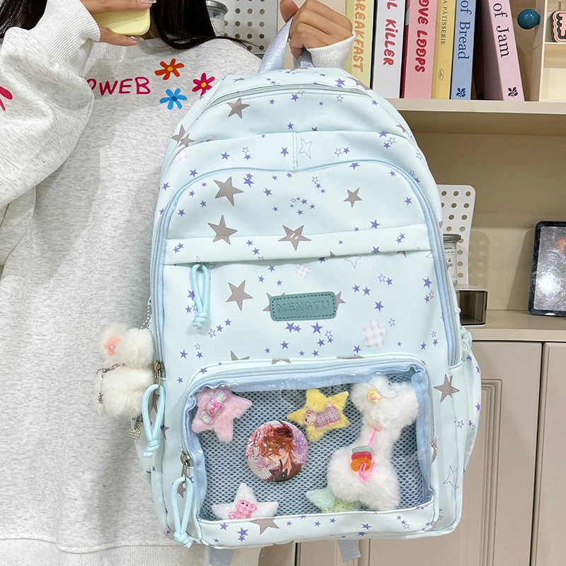 初中生书包女ins高颜值2025夏季新款背包日系小清新小学生双肩包