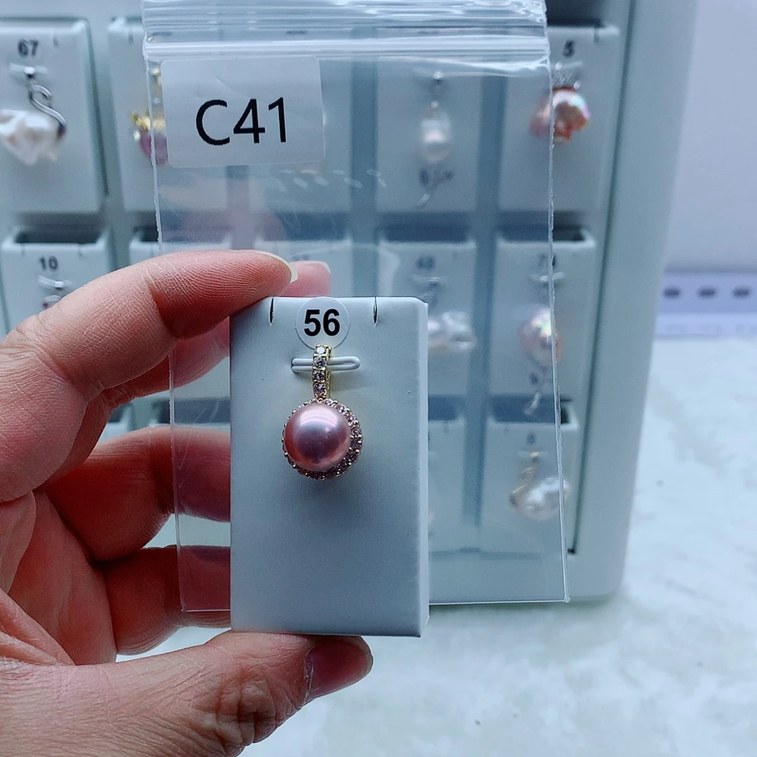 合金淡水珍珠吊坠(不含链)