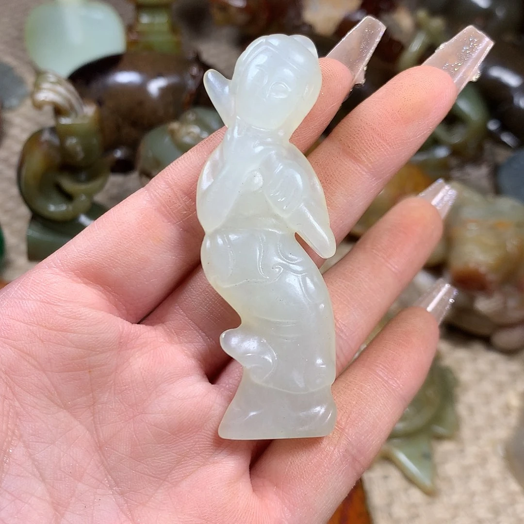 白玉菩提吊坠挂件