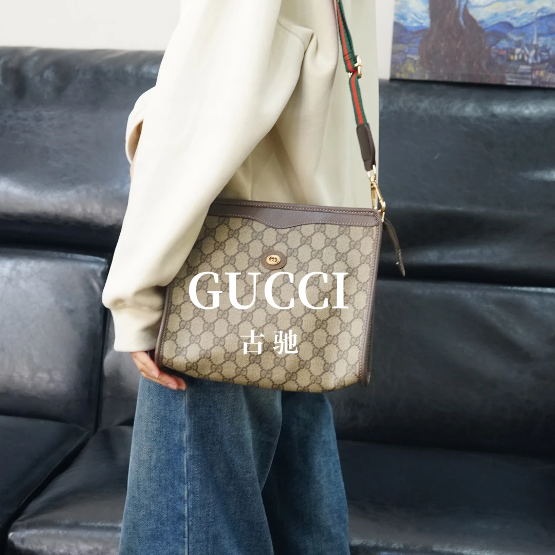 95新 GUCCI/古驰 老花斜挎包/JJ01523361/3361