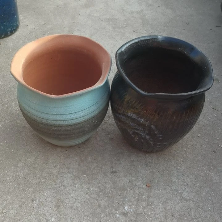 红陶19/19—18/21微瑕两个盆