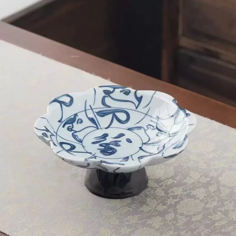 【闪购链接】F202-简约花型果盘