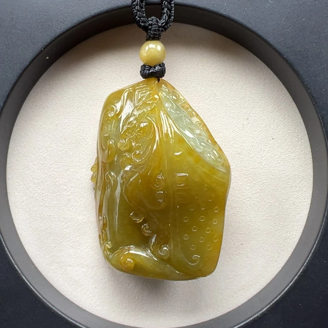 翡翠未镶嵌颈饰龙凤