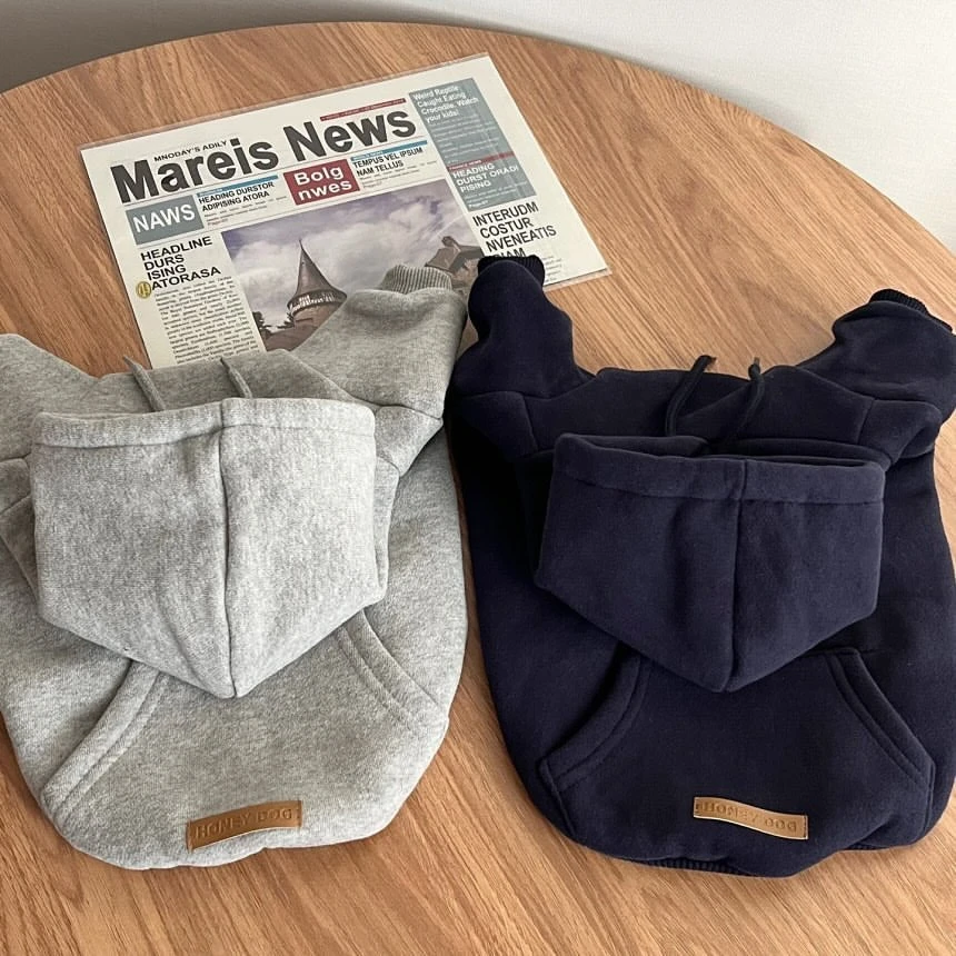 【Joyful Pets】宠物服饰秋冬加绒百搭加绒连帽卫衣保暖帅气雪纳瑞