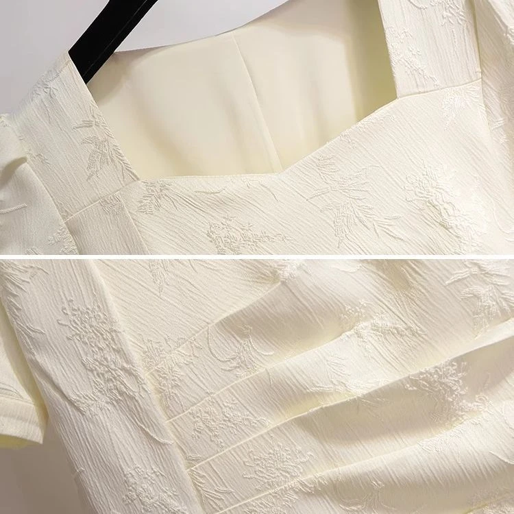 女装时尚气质裙子女2025夏季新中式盘扣收腰优雅显瘦连衣裙