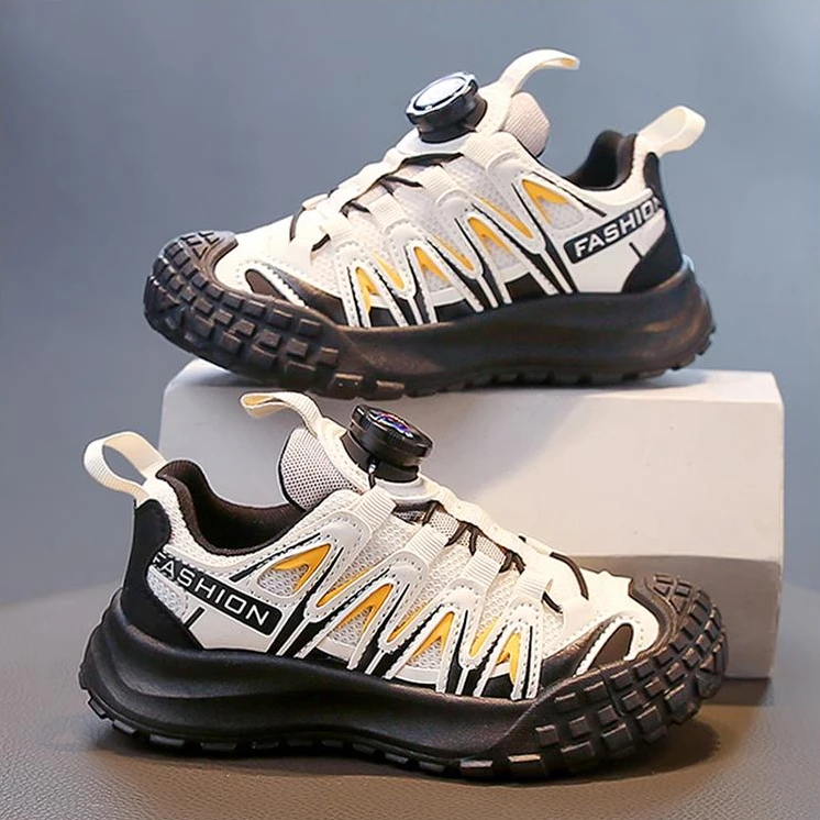 童鞋男童春秋运动鞋2025新款儿童旋转扣老爹鞋中童鞋男童6-12岁