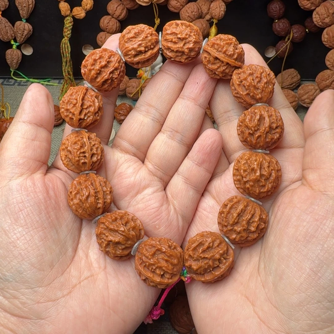 手串文玩核桃深纹荔枝纹手串22