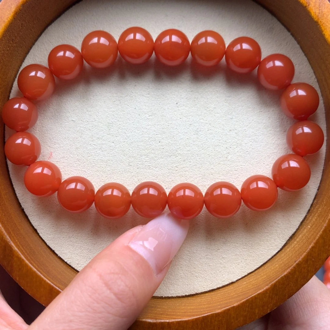 南红玛瑙未镶嵌保山天然原矿南红10mm+手串