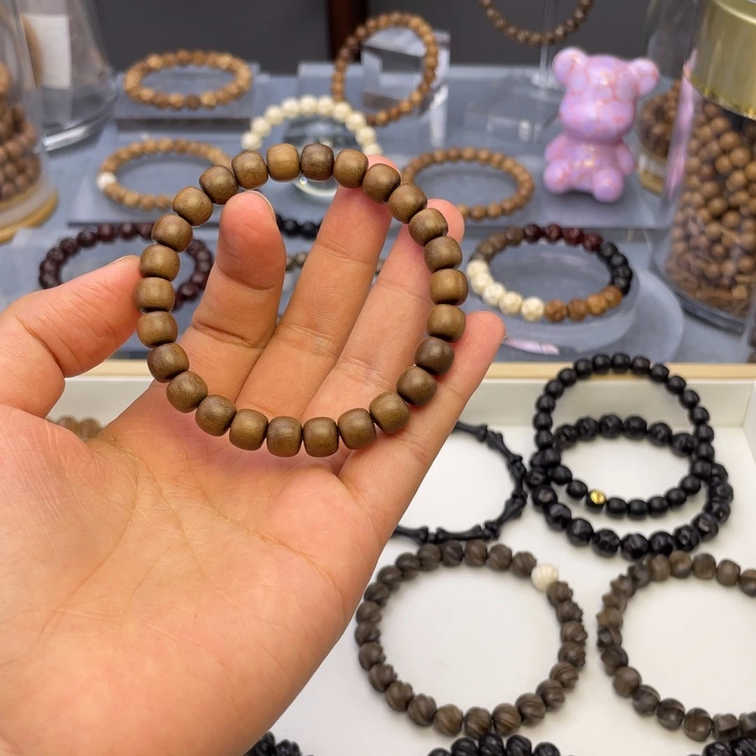 檀香木无事牌脑*黑肉焦糖老形78