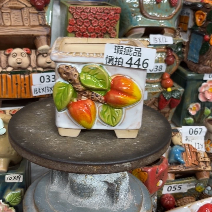 紫砂花盆艺*粗陶材质多肉花盆446