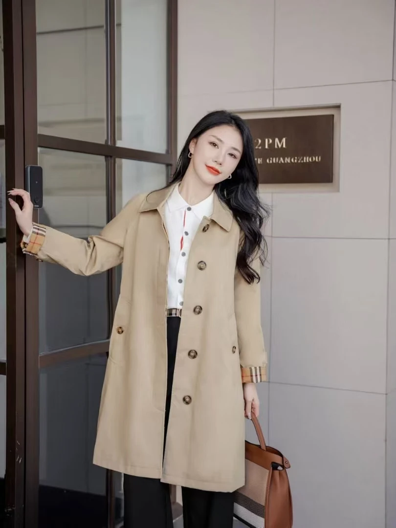 楠楠轻奢新款风衣修身显瘦卡其色风衣127521