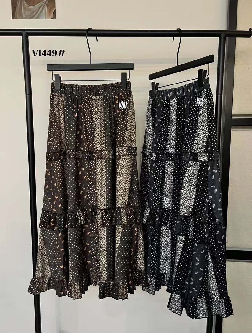 米多多 十里#1449#时尚气质复古休闲半裙