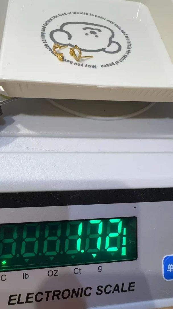 足金精品工艺耳饰