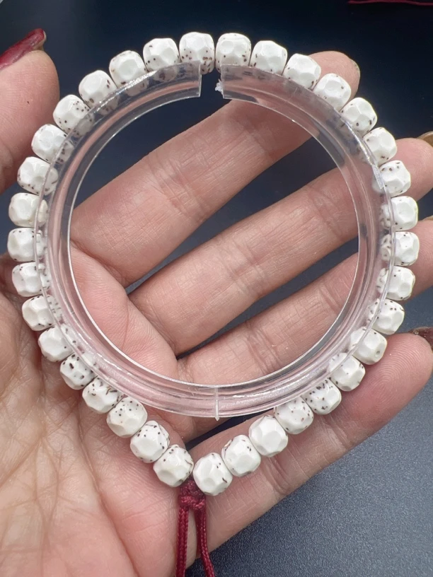 星月菩提原生态骨瓷白大留白手持7/6，高油高密易变色