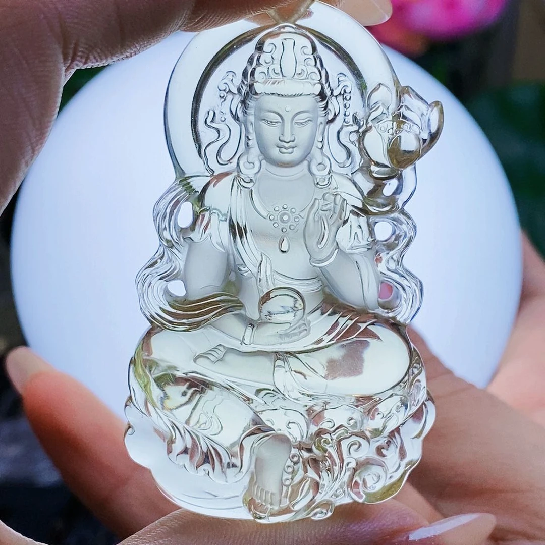 未镶嵌颈饰水晶一****^吊墜