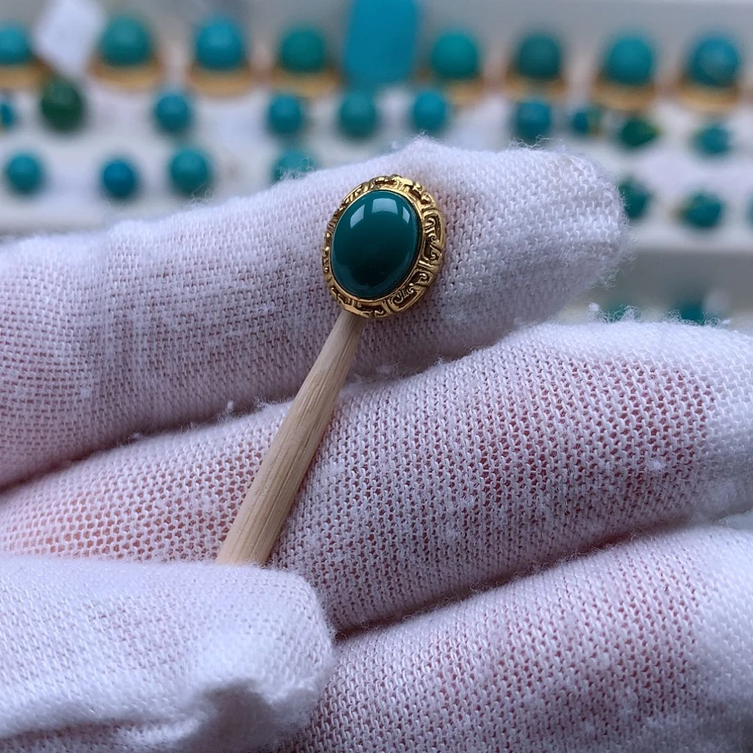 绿松石未镶嵌绿松石配饰蓝****8