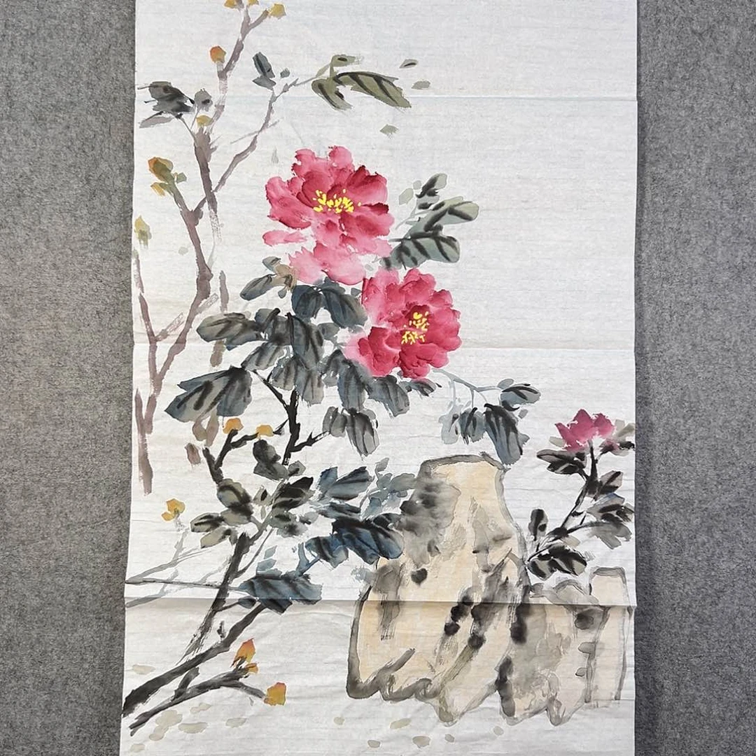 国画058 牡丹花等经济植物和花卉资源