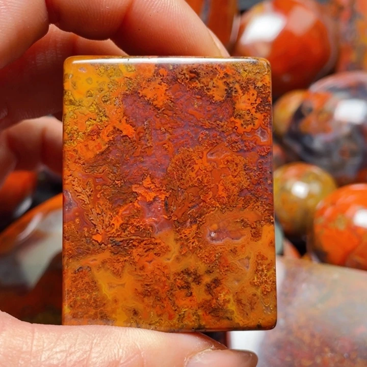 玛瑙/玉髓战国红玛瑙挂件未镶嵌九**圆