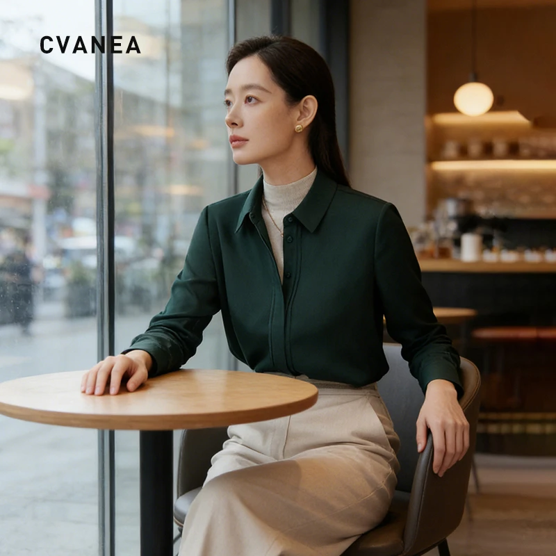 CV ' 高级定制轻奢女装【新客体验价】100%精纺羊毛经典百搭衬衫女