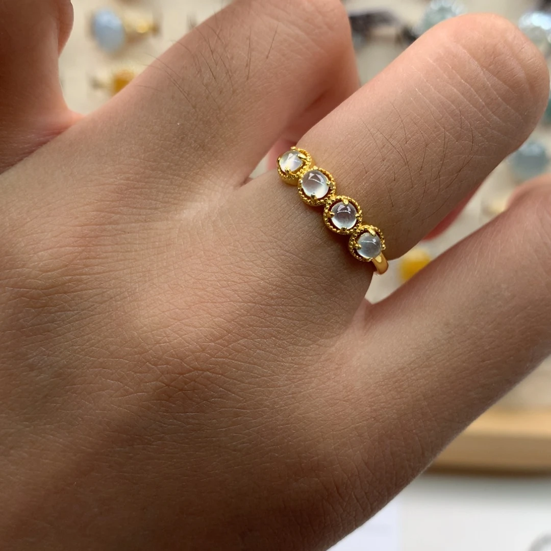 翡翠银S925镶嵌吊坠(不含链)戒指