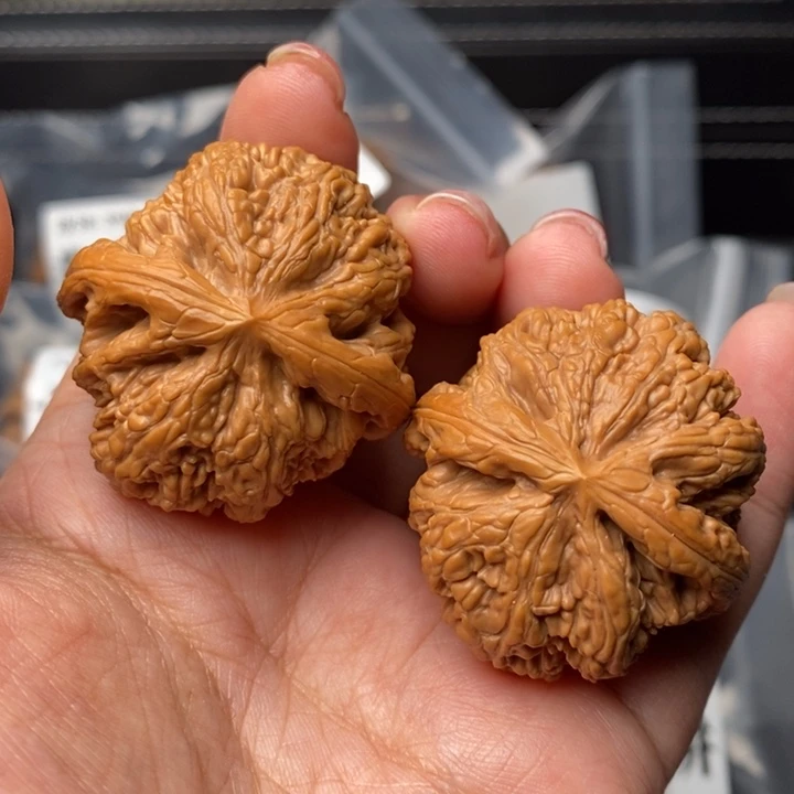 文玩核桃把件38小球粗筋