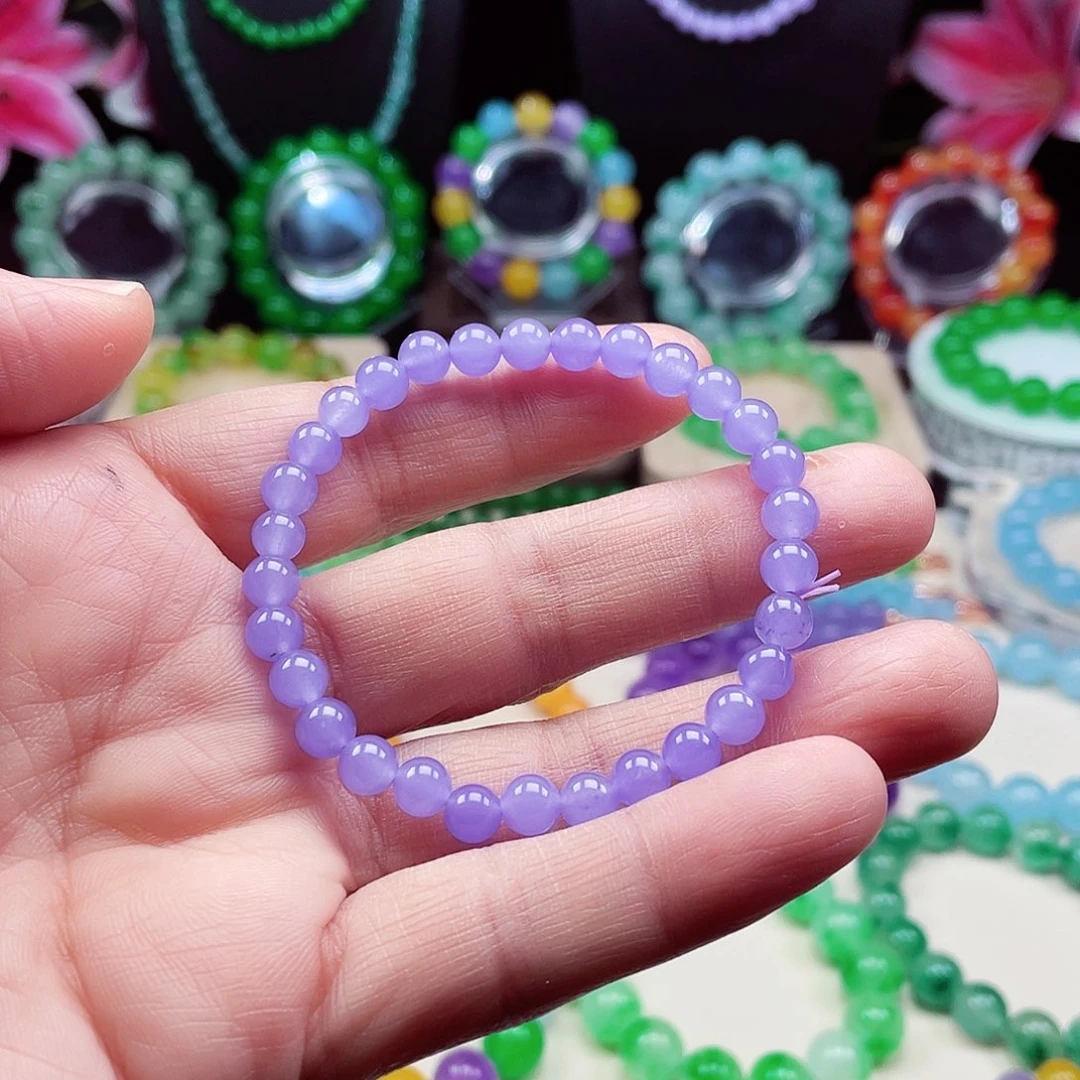 翡翠未镶嵌颈饰卡6翡翠珠链男女款03