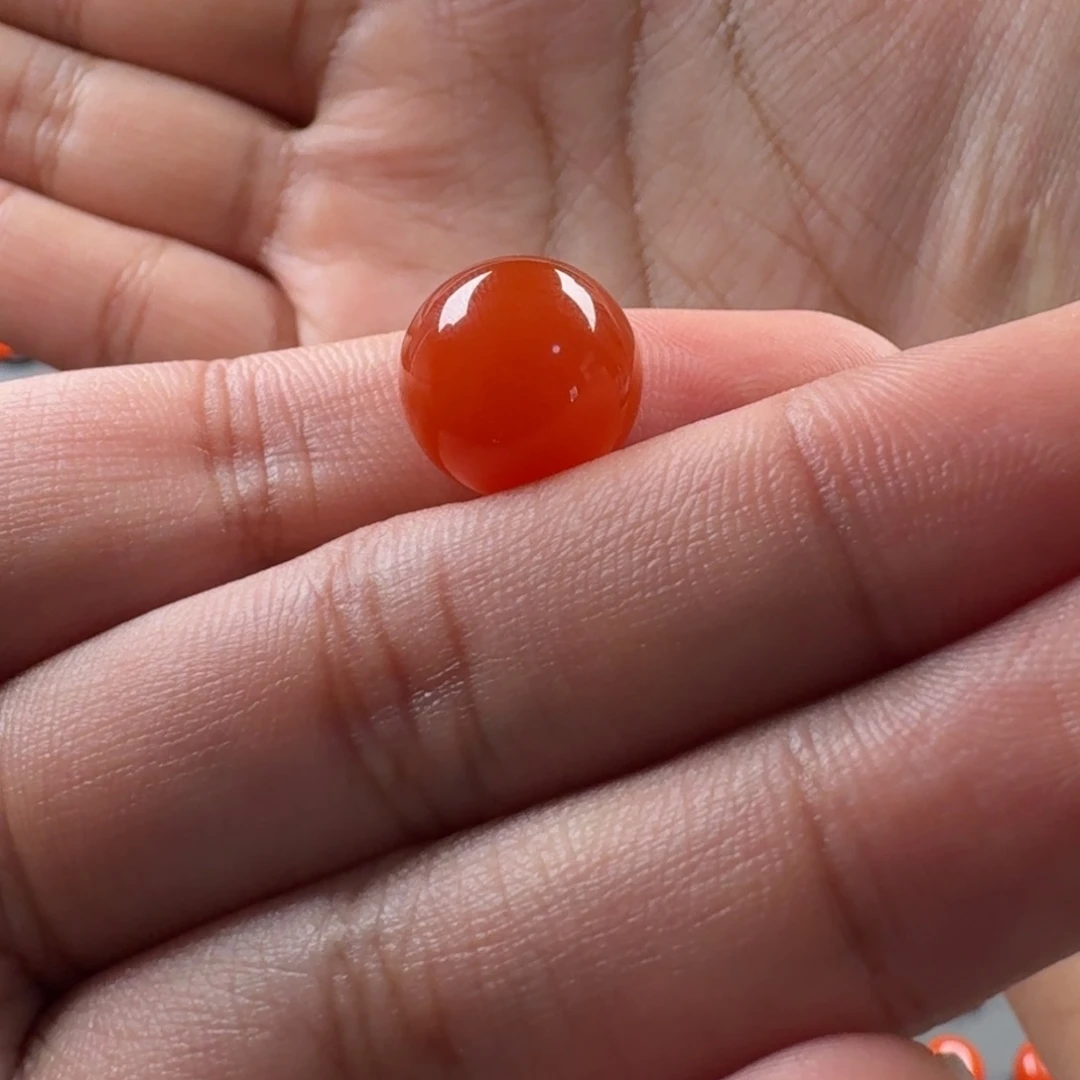 南红玛瑙未镶嵌圆珠12.2mm