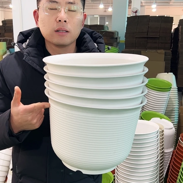 正品矮陶口30高22白色无托5个