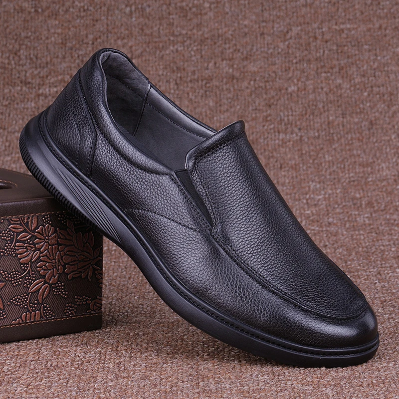 乐福鞋男2025新款时尚休闲透气软底舒适百搭轻便商加绒豆豆鞋