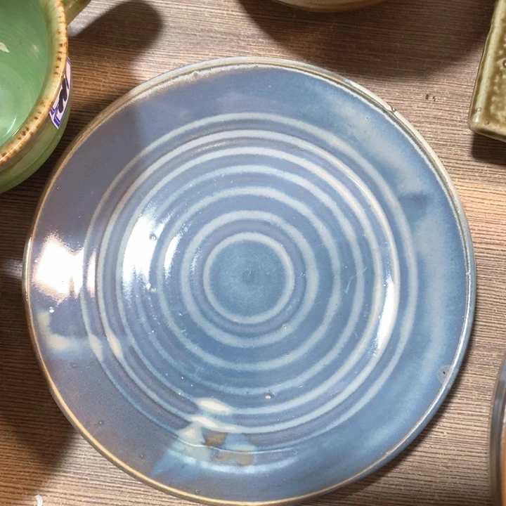 万****瓷片窑变碟子直径15