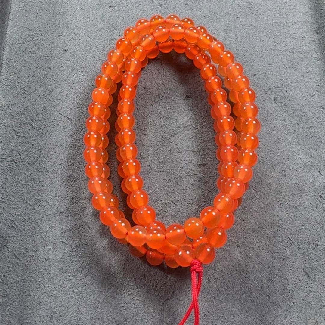 南红玛瑙未镶嵌多圈尺寸4 +