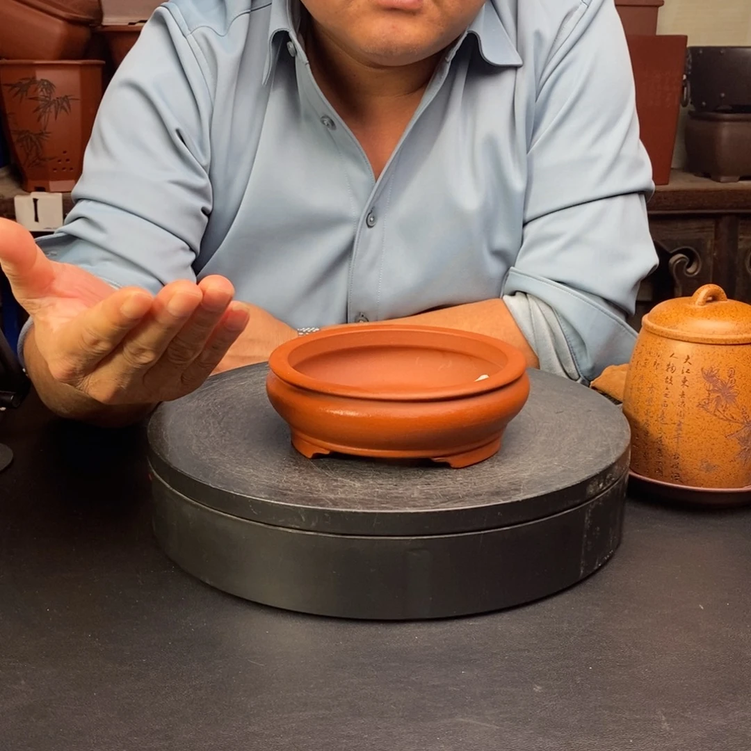 紫砂花盆货号一只WP44