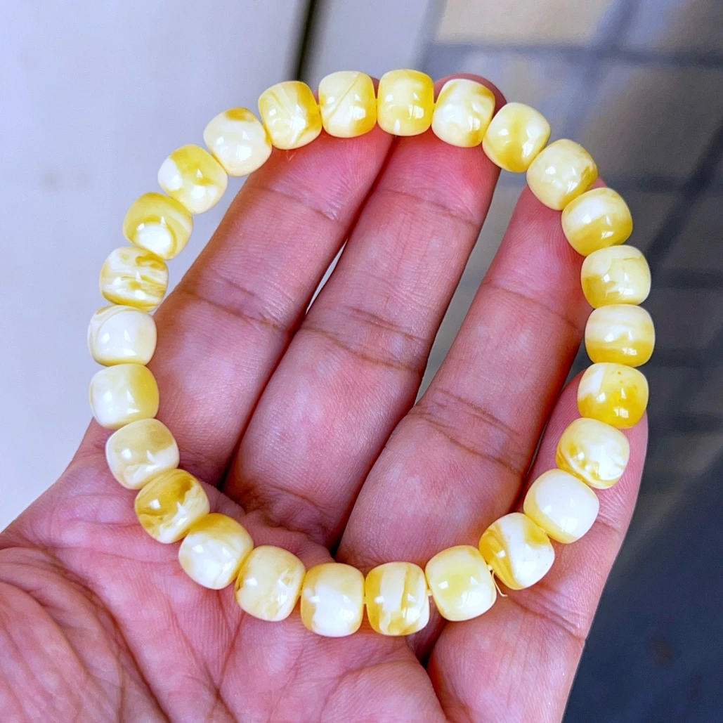 8+俄料金妖白蜡精工1:1老形手串